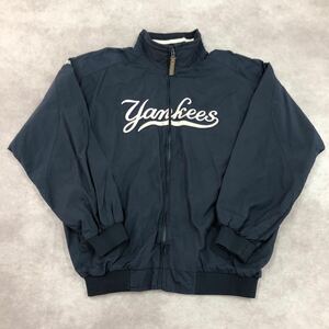 【1円スタート】Majestic マジェスティック MLB ニューヨーク ヤンキース NEWYORK YANKEES トラックジャケット ベースボールジャケット