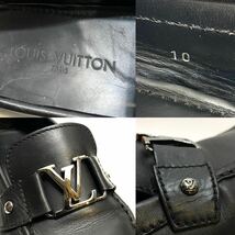 LOUIS VUITTON モンテカルロ LVバックルロゴ レザードライビングシューズ ルイヴィトン モカシンshoes スリッポン ローファー ブラック10_画像10