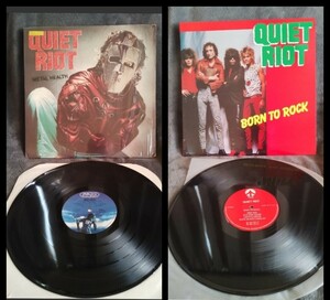 Quiet Riotクワイエット ライオット/Metal Health,　Born to rock,2枚まとめ売り■レコード LP ■シュリンク■HR/HM■Ozzy osbourne,