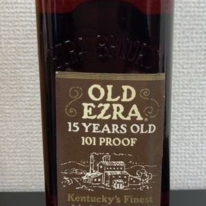 【２０歳未満には販売いたしません】 1円～ オールドエズラ 15年 OLD EZRA EZRA BROOKS バーボン ウイスキー 50.5% 101PROOF 750ml 未開栓の画像3