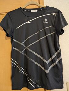 [ルコックスポルティフ] 半袖シャツ Tシャツ テニス 吸汗速乾 ストレッチ UVカット UPF30 レディース BLK M