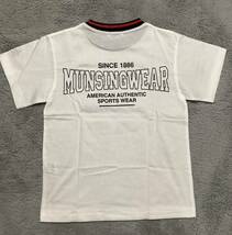 マンシングウェア　　120センチ　　白　半袖　Tシャツ　バックロゴデザイン　※未使用_画像4