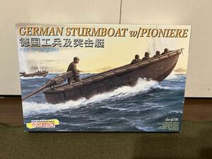 【1/35】ドラゴン ドイツ軍 突撃船艇 w/工兵 未使用品 プラモデル