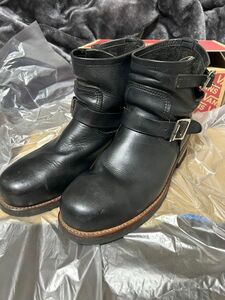 【中古】HAWKINS ホーキンス・エンジニアブーツ・US8 26㎝　GT-5049 ブラック　レザー　本革　バイク