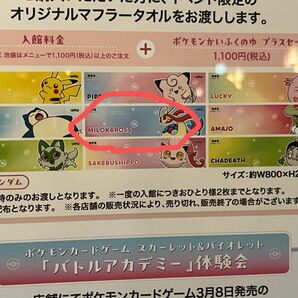 ポケモン　極楽湯　コラボ限定マフラータオル　ミロカロス