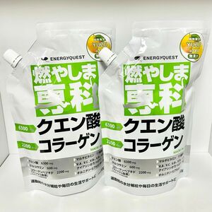 新品未使用 燃やしま専科 2個セット ゆず風味 クエン酸 コラーゲン エナジークエスト