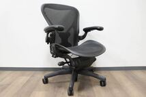 GMHT7○Herman Miller / ハーマンミラー AERON アーロンチェア Bサイズ デスクチェア オフィスチェア 事務所 椅子 メッシュ_画像4