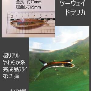 ツーウェイドラワカ 2ヶひと組 ドライワカサギ フライフィッシング 中禅寺湖 芦ノ湖 阿寒湖 フローティングワカサギ タイイング ますりきの画像7