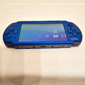 SONY PSP-3000VB バイブラントブルー 動作確認済み バッテリーパック、ACアダプター付属 送料無料！ プレイステーションポータブルの画像3