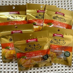 mariani 朝に食べる　金のフルーツ メキシコ産ドライマンゴー　6袋