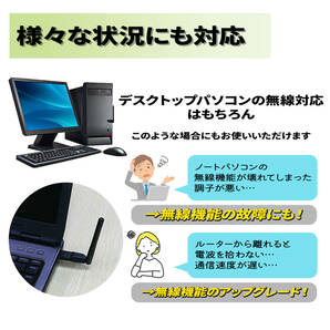 WiFi 無線LAN 子機 300Mbps 2.4GHｚ 無線lanアダプタ 管理番号231の画像3