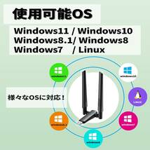 デュアルバンド　WIFI子機　wifi6　2.4G+5.8G　PIK-LINK AX1800_画像5