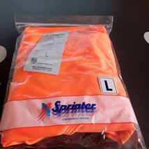 オレンジスクール水着。新品・未使用。オレンジ色。size-L。学校指定 。女の子用。Sprinter。_画像1