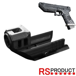 コンペンセイター! グロック Ｇ17 G18 専用 マルイ ＷＥ ＡＷ 汎用 ガスガン 20mm コンバットマスター カスタム パーツ ３Dプリンター CS6