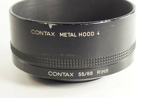 plnyeA008[並品]CONTAX 55／ 86 RING コンタックス 55 ／86 リング CONTAX METAL HOOD 4