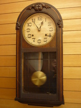 ☆貴重☆　古い古い　SEIKOSHA 精工舎 ゼンマイ 振り子式 時計　ゼンマイ巻いて、現在良く動きます　美品_画像2