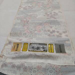 .. silk .. pongee garden flower weave .. put on shaku cloth (909)
