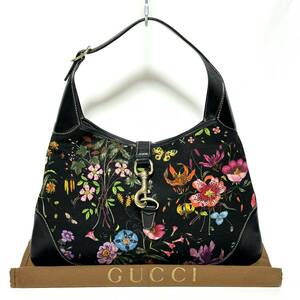  GUCCI グッチ ジャッキー ハンドバッグ フローラ キャンバス HB03213