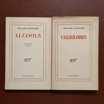 《2冊》アポリネールの代表詩集（フランス語）①「アルコール　詩集1898－1913」/Alcools ②「カリグラム」/Calligrammes_画像1