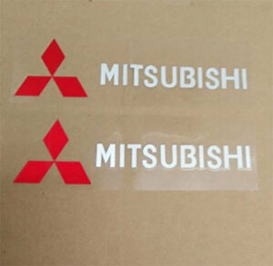 MITSUBISHI ミツビシ ステッカーデカール ２枚セット 