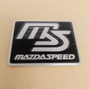 MAZDA Speed 　アルミニウムステッカー　Dタイプ（ブラック）　1枚
