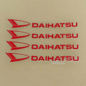 DAIHATSU ダイハツ　ステッカー　 ４個組（赤文字）