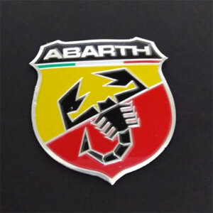 ABARTH アバルト　アルミニウム　ステッカー　Cタイプ