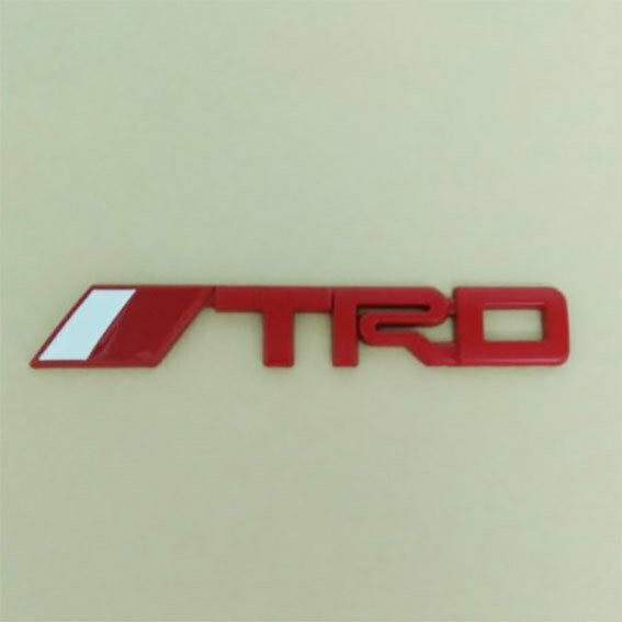 TRD　ステッカー　エンブレム　レッド　3D 　１枚　