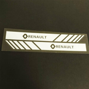 RENAULT Renault door mirror sticker silver white 1 set 