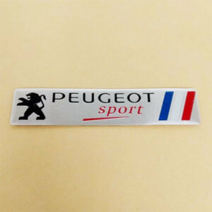 PEUGEOT プジョー　アルミニウムステッカー　　1枚