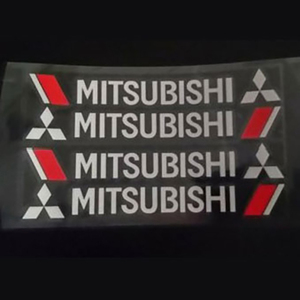 MITSUBISHI　三菱　ミツビシ　ステッカー　４個組(白文字）