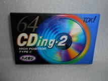 TDK CDing-2　オーディオカセットテープ　64分　1巻　ハイポジション_画像1