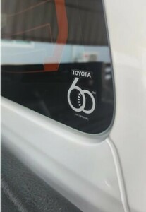 TOYOTA 60周年 アニバーサリー 記念ステッカー 正規品 60th トヨタ タイランド 純正