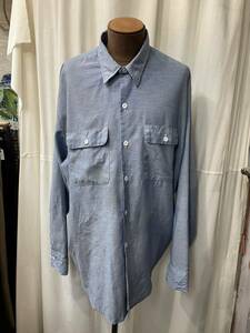 ~90's old BIG MACシャンブレーシャツ ビッグマック　ストアブランド　sears jcpenney 古着 vintage