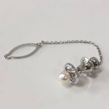 #1367岩 ミキモト MIKIMOTO タイピン パール 1粒 ネクタイピン_画像3