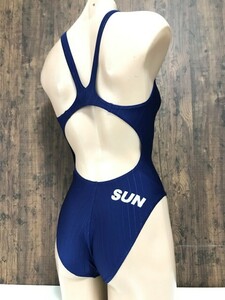to_0266y * outside fixed form delivery * beautiful goods SUN sun swimming is ikatto .. swimsuit lustre navy shadow stripe X back SAR-4109W Arena made L