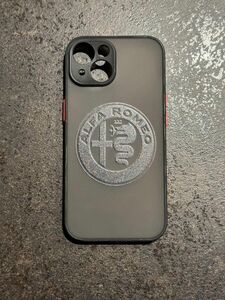 iPhone15用ソフトケース アルファロメオ　ロゴ　alfaromeo