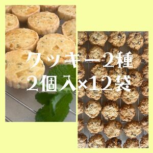 クッキー2種　計12袋　無農薬ミントと自家製ピールのクッキー　チョコクッキー