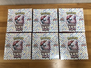 【新品未開封】 シュリンク付き ポケモンカード151 6BOX セット カードショップ購入品 送料無料