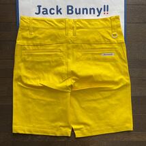 送料無料ジャックバニーbyパーリーゲイツBIG JACK BUNNYハーフパンツ速乾肌サラ弾力性ウエストパワフルSTRETCH希少Yellow(大特価3)新品_画像5