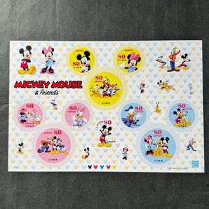 ミッキーマウス　記念切手　シール切手