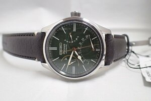 【時計王】 新品未使用 SEIKO SPB295J1 プレザージュ 2000本限定 URUSHI dial SS×革 自動巻き グリーン文字盤 海外モデル 箱・ギャラ 税別