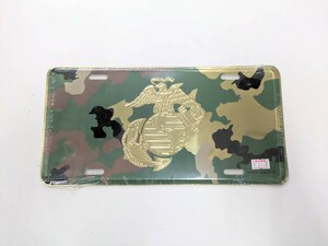 米軍放出品不明 未使用未開封 USMC 海兵隊 エンブレム 金属製プレート 記念品