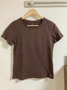 Tシャツ 半袖 ブラウン earth music&ecology M Tシャツ カットソー 半袖Tシャツ 無地 半袖