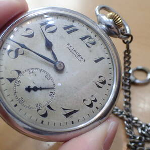セイコー/精工舎 プレシジョン ◆ 鉄道時計 青針 手巻きアンティーク 懐中時計の画像9
