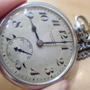セイコー/精工舎 プレシジョン ◆ 鉄道時計 青針 手巻きアンティーク 懐中時計の画像3