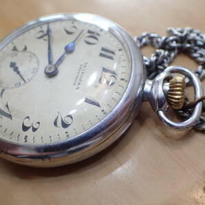 セイコー/精工舎 プレシジョン ◆ 鉄道時計 青針 手巻きアンティーク 懐中時計の画像10
