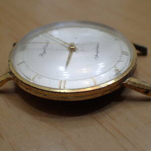時計店在庫 ロイヤルオリエント/Orient ◆ ゴールド 変わり文字盤 手巻きアンティーク腕時計の画像8