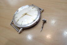 時計店在庫 スイス ジュベニア/JUVENIA ◆ ゴールドインデックス 手巻き アンティーク メンズ腕時計_画像8