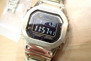 美品 G-SHOCK/ジーショック ◆GMW-B5000 フルメタル ゴールド/タフソーラー 電波ソーラー メンズ腕時計